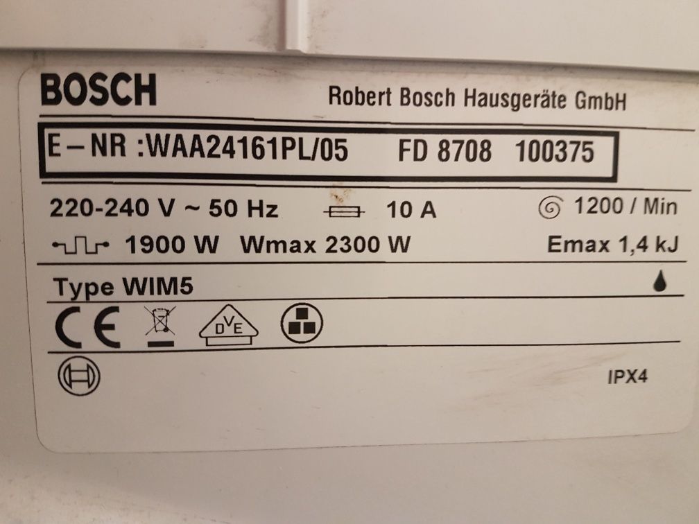 Części pralka Bosch Classi xx5 1200