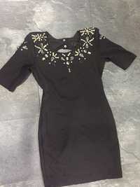 Śliczna sukienka mini H&M, r.34. Czarna na wyjątkowe okazje!
