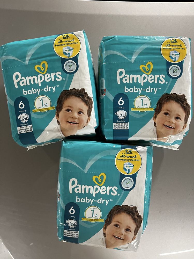 Pampers baby dry rozm 6, 72 sztuki (3 paczki)