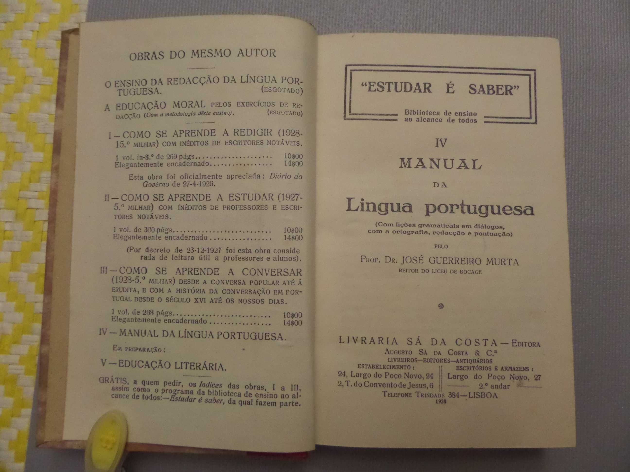 Manual da língua Portuguesa - Prof. Dr José Guerreiro Murta