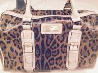 River Island kuferek panterka MEGA torebka