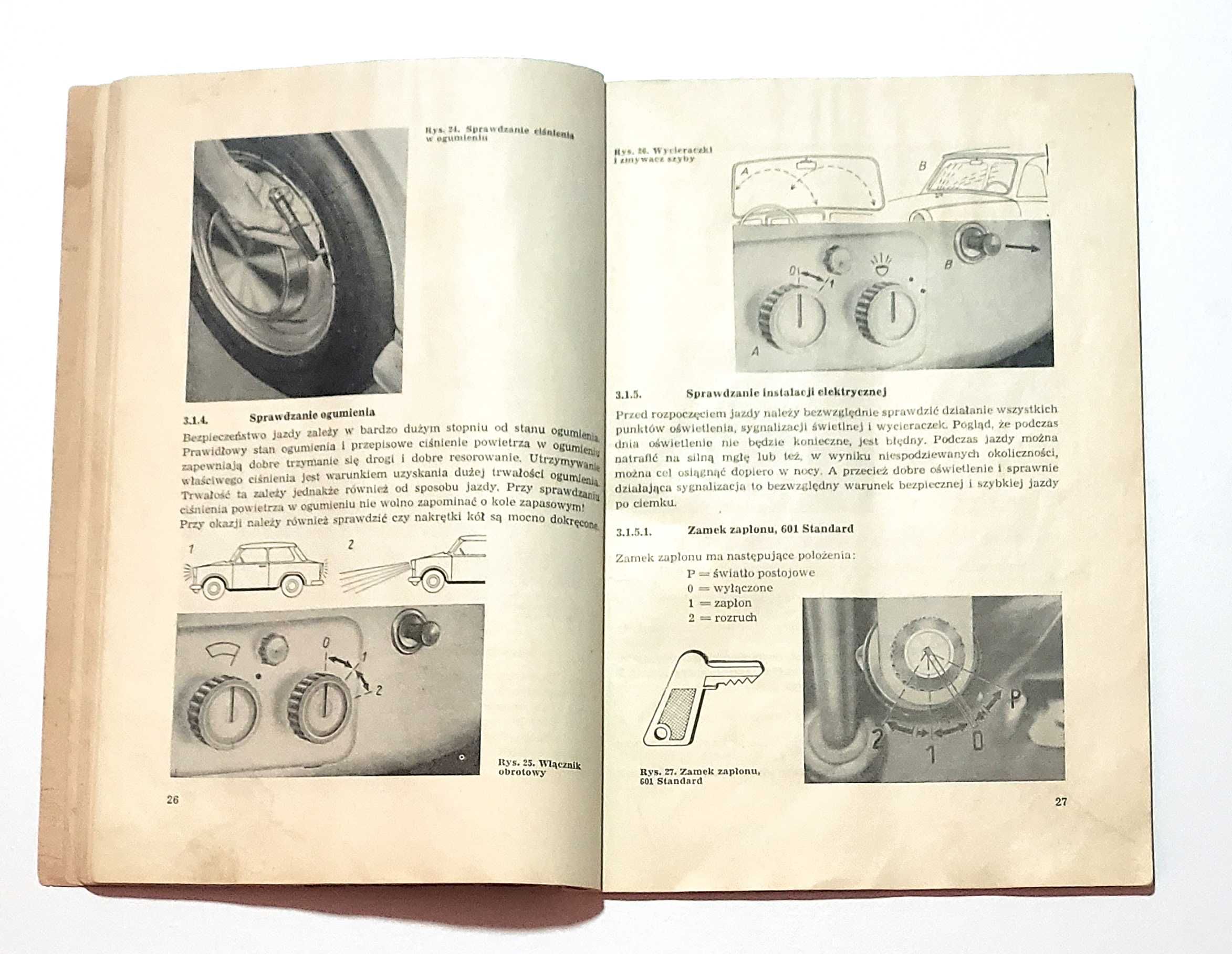 Instrukcja samochodu osobowego Trabant 601 wydanie 1970