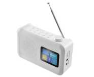 Cyfrowe Radio Sieciowe + Baterie DAB+ Bluetooth Białe
