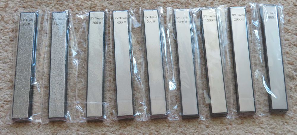 osełka  diamentowa  komplet  9  sztuk