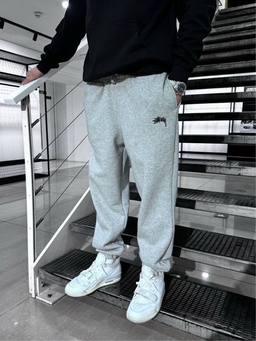 Штани спортивні Stussy Oversize Cotton Pants , чорні /сірі