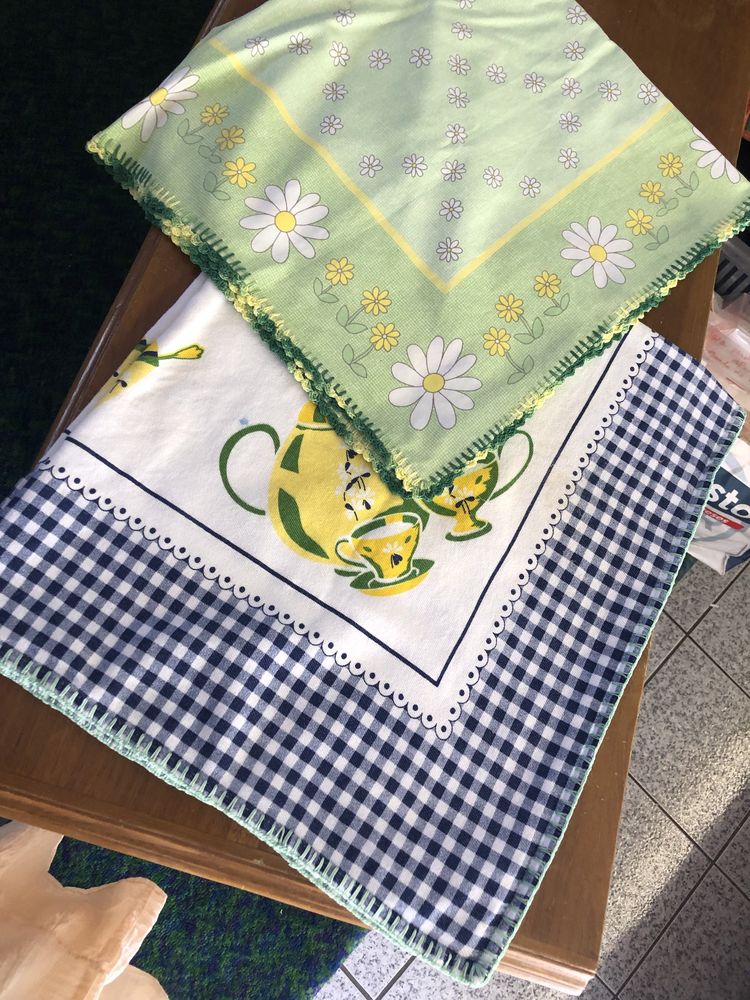 Toalhas para mesa de cozinha com renda manual
