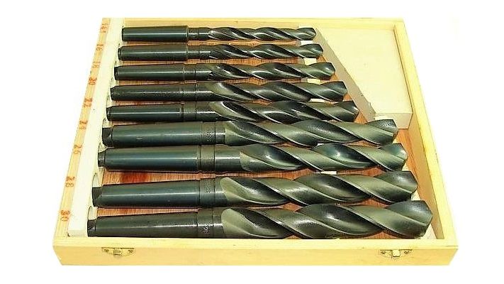 Wiertła stożkowe do metalu Morsa HSS MK2 i MK3 9szt kpl