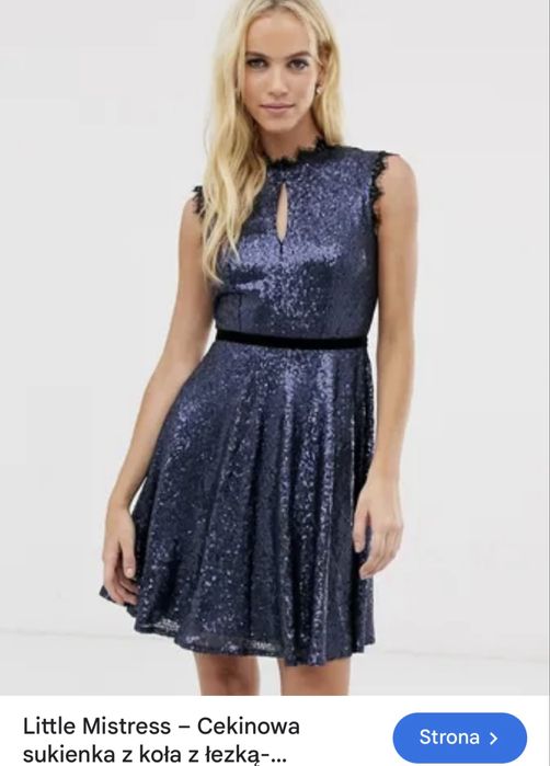 Little Misteress sukienka cudo 36/S cekiny .