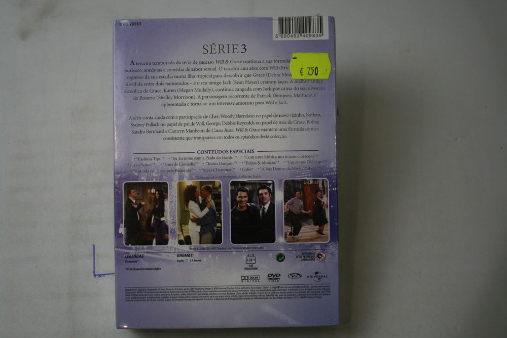 DVD - Will & Grace Série 3 NOVO