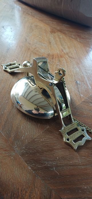 Vintage dzwonek ścienny mosiądz S.F.Co. lata 80-90