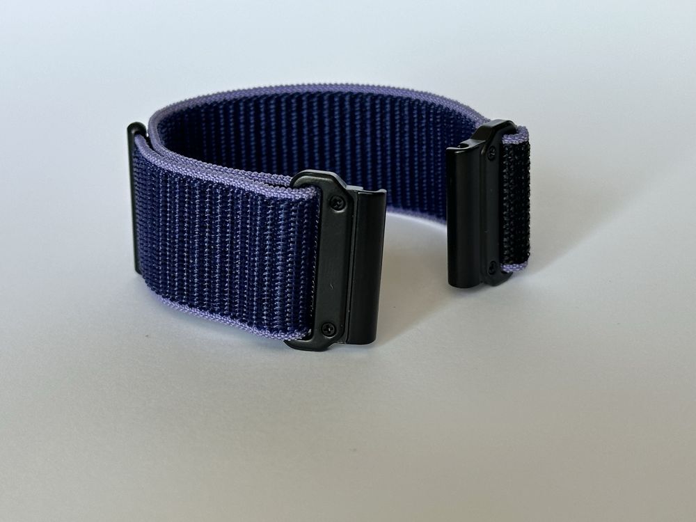 Нейлоновий ремінець на липучці QuilFit для Garmin 22, 26 mm