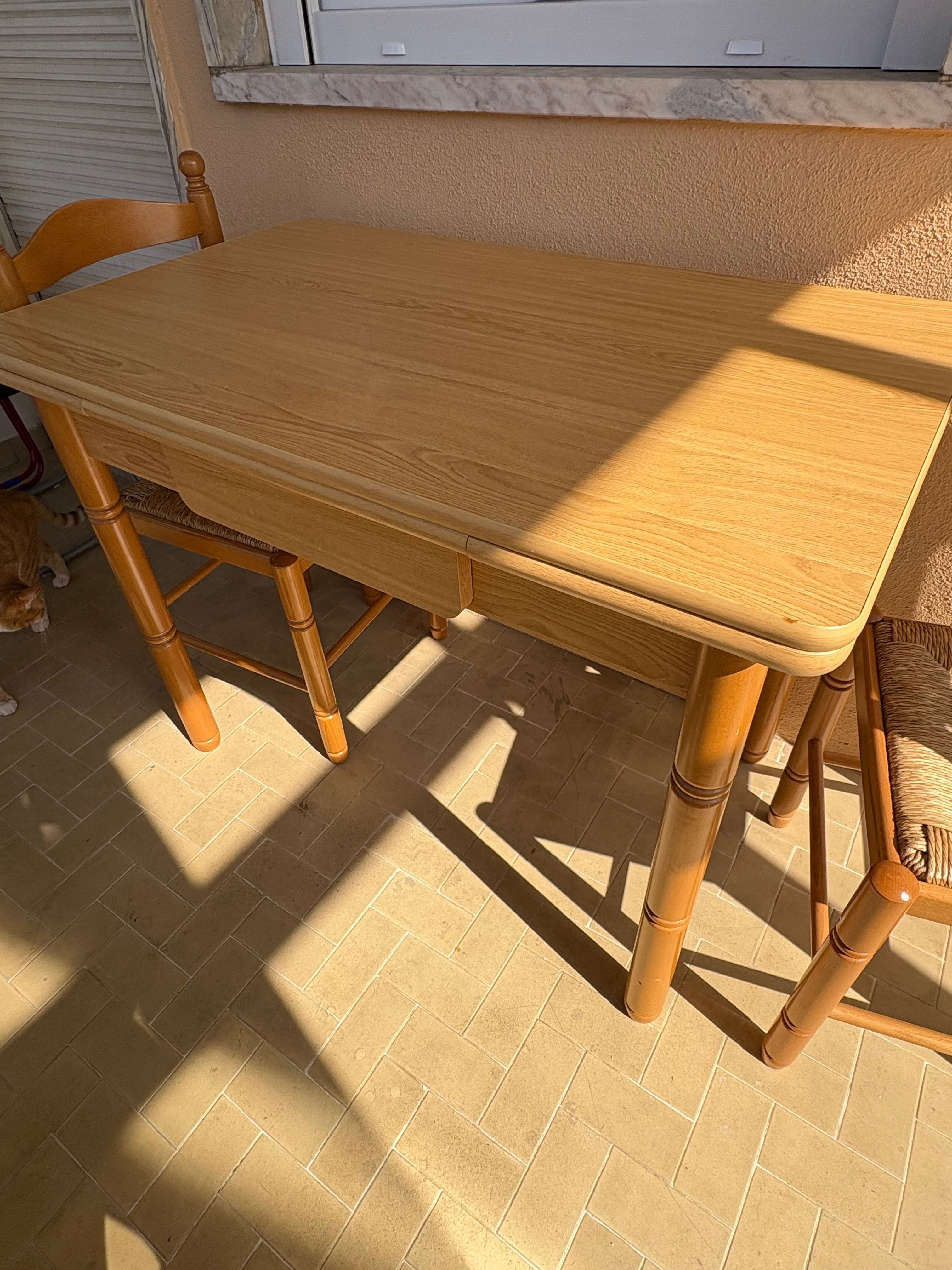 Mesa de comedor amplia
