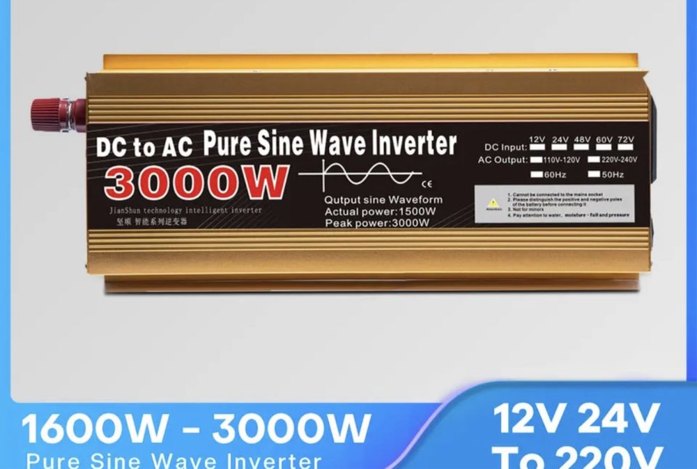 Інвертор з чистою синусоїдою 3000W синус