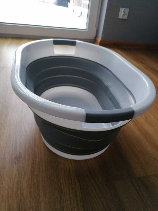 Najnowsza Wersja Okazja ! Składana MEGA POJEMNA Miska Na Pranie 25L