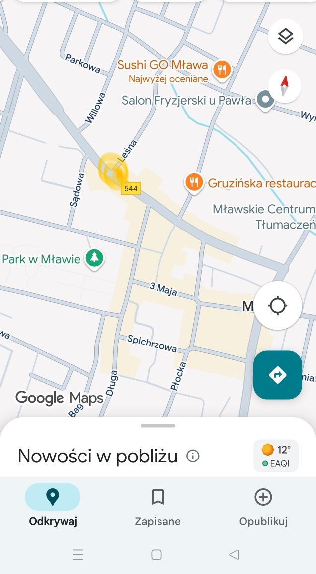 Mława centrum działka wydzierżawię