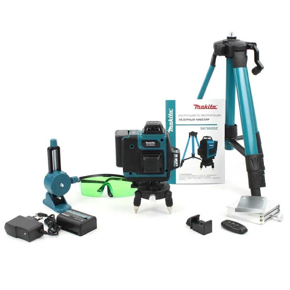 Аккумуляторный лазерный нивелир SK700GDZ 3D-4D. Арт. 6253