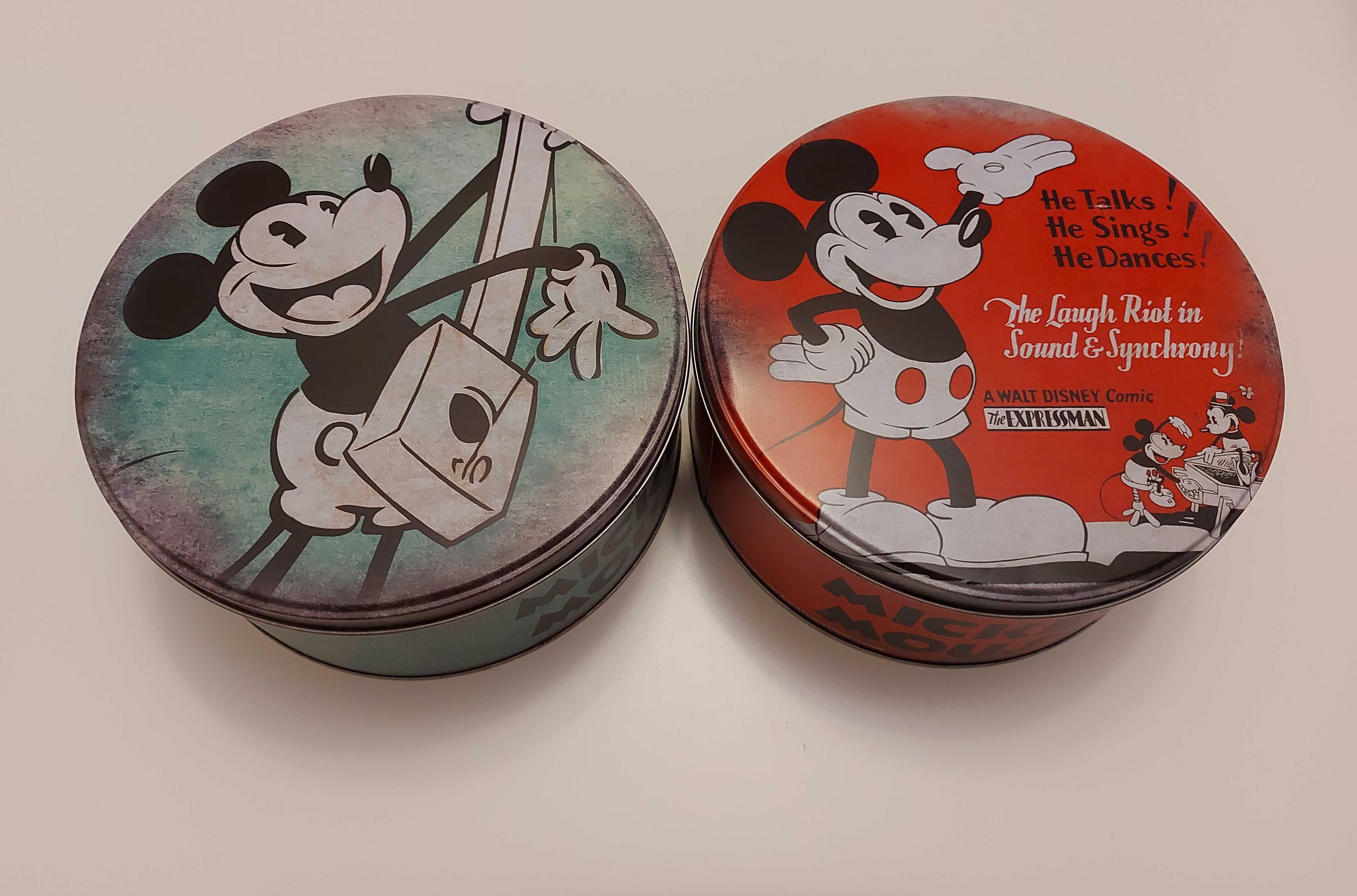 2 Puszki Mickey Mouse Retro Vintage