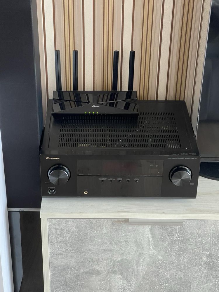 Продам Pioneer vsx 321 с колонками,пассивным саббуфером pioneer