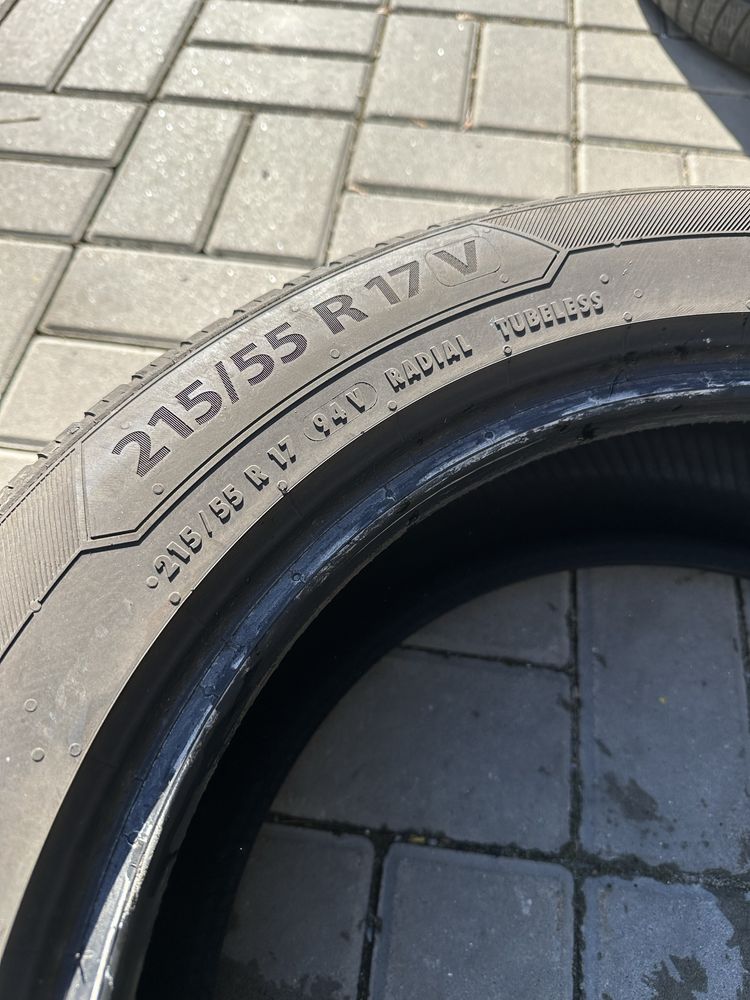 2x opony letnie 215/55R17 Barum Bravuris 5 cena za parę 5,5mm 2023 rok