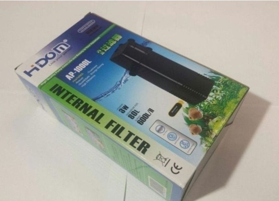 Nowy Filtr do akwarium 600l/h 40-120l