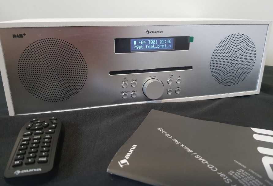 Активная колонка магнитола проигрыватель Auna Silver Star.Звук супер