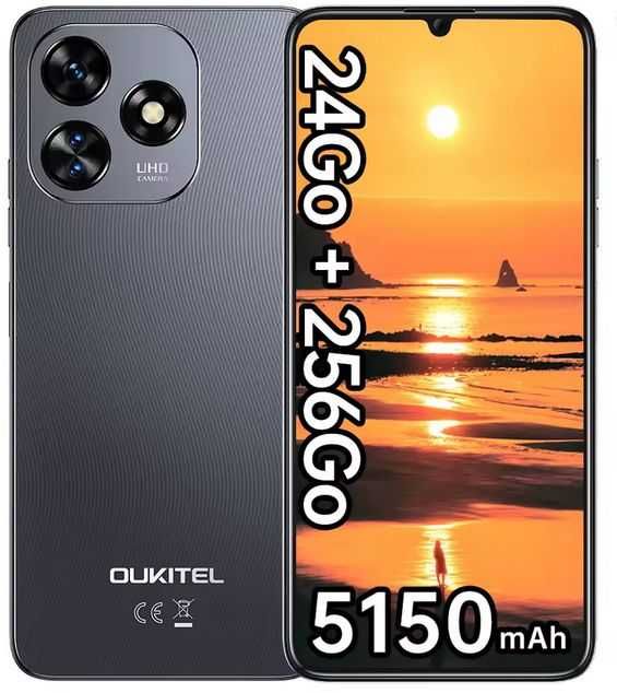 Smartfon OUKITEL C51 24GB + 256GB 6.8" HD+ 90 Hz Slim