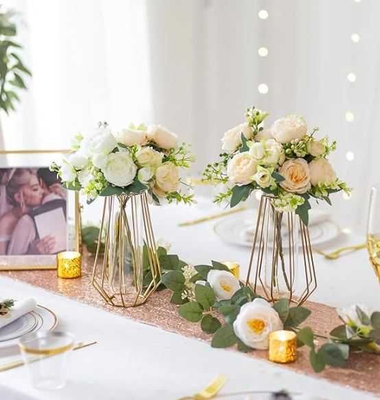 Wazon złoty - zestaw 2 szt boho / glamour / loft