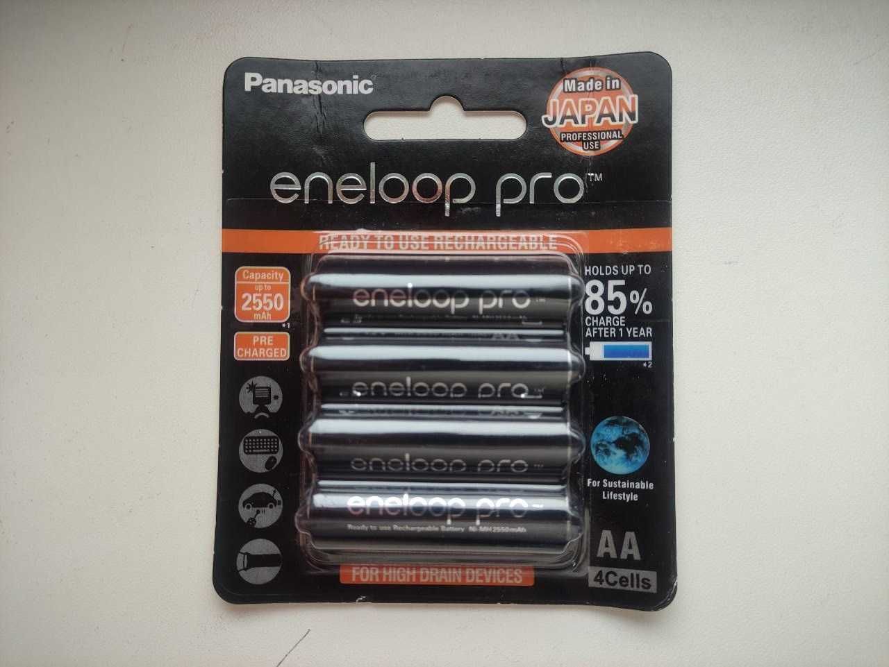 Аккумуляторы Panasonic Eneloop PRO AA 2550mAh .