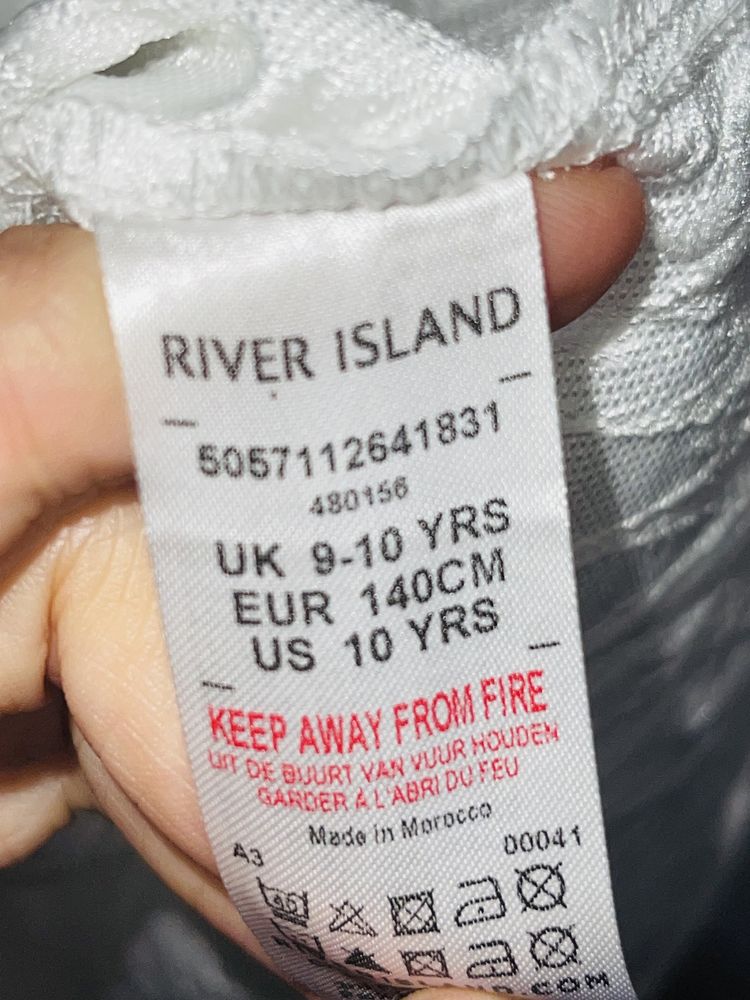 Детское платье river island плаття на дівчинку дитяче біле плаття