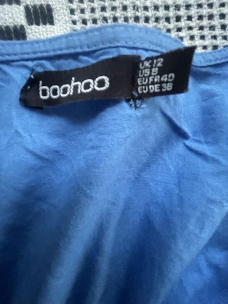 Błękitna sukienka w stylu boho 38