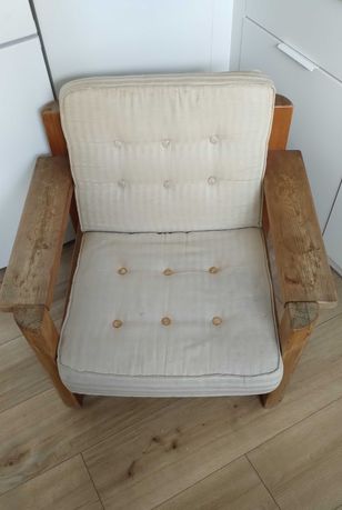 Fotel duży, wygodny, PRL, retro, vintage