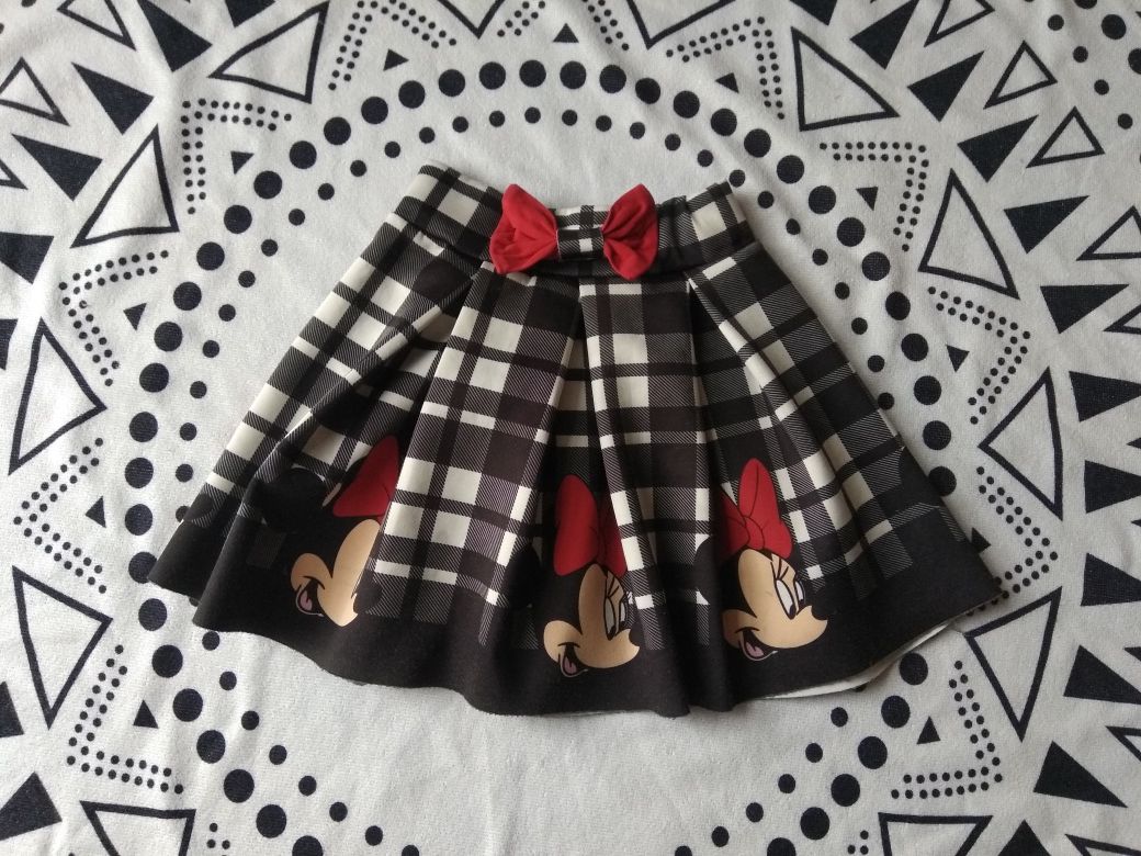 Spódniczka w kratkę Myszka Minnie 116 Butik
