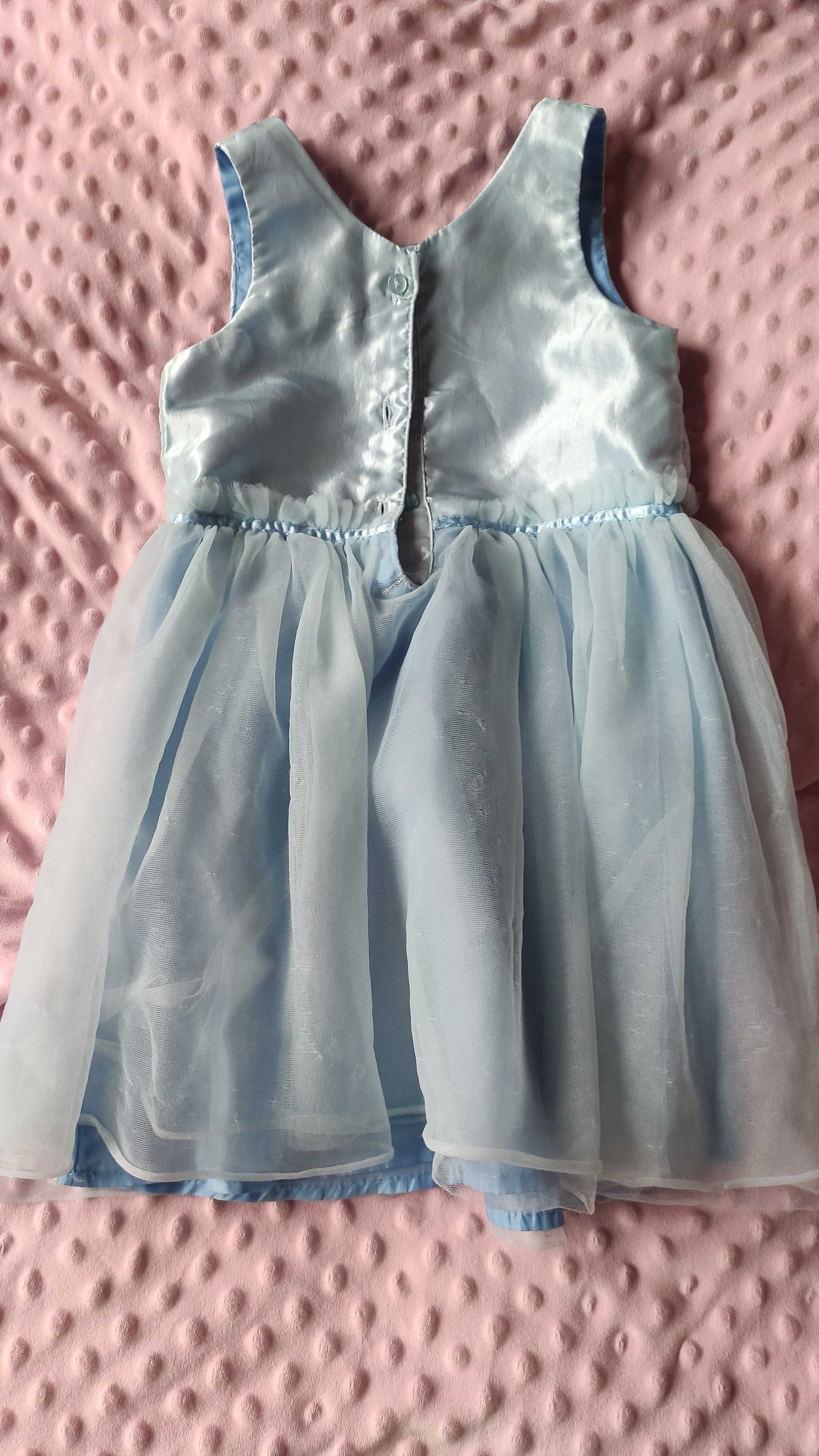 Sukienka niebieska 104 H&M