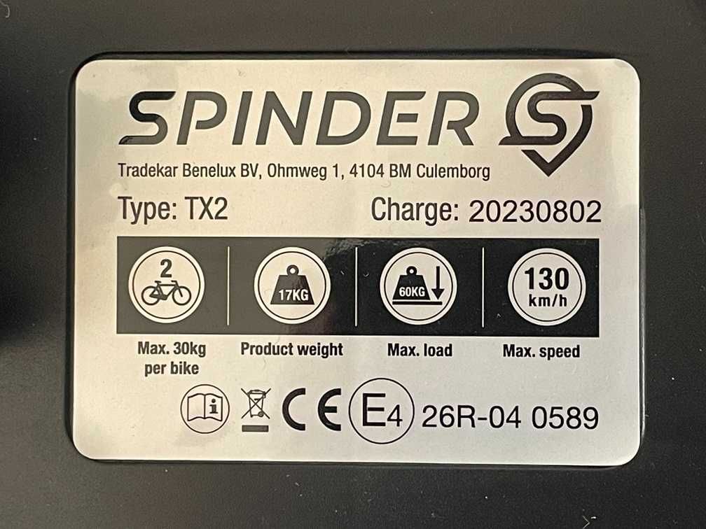 Spinder TX2 Uchwyt rowerowy składany na hak Tychy Sklep!