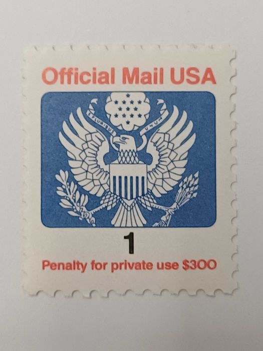 Filatelia - EUA - Official Mail 1c, 1983