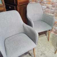 Komplet 4 krzeseł tapicerowanych, fotele