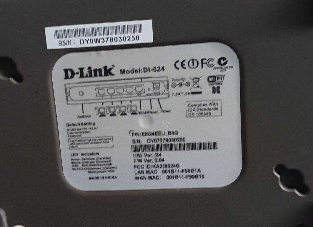 Router D-Link DI-524