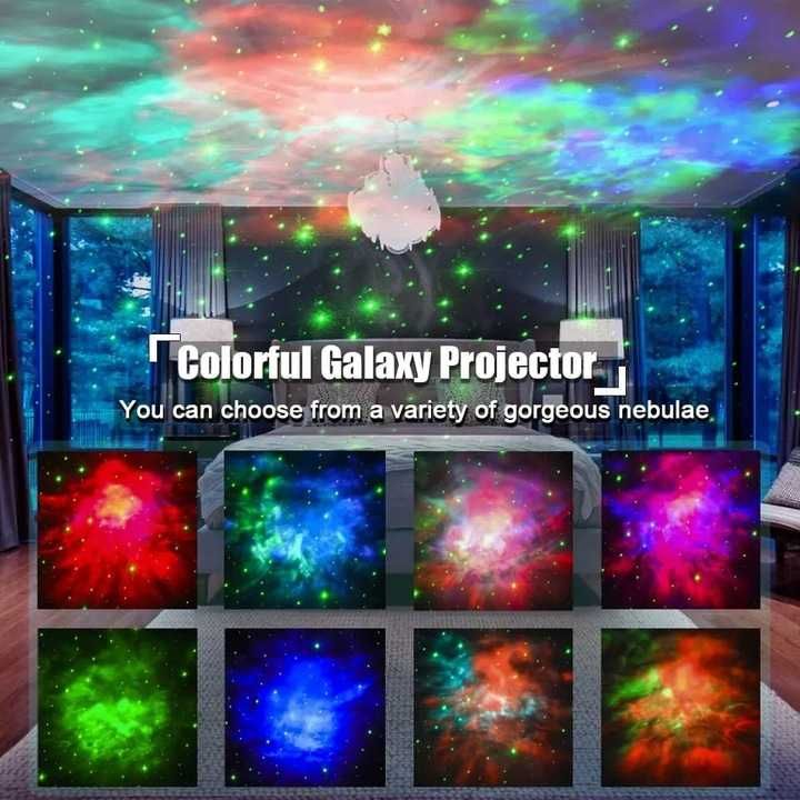 PROJEKTOR gwiazd ASTRONAUTA lampka nocna dla dzieci RZUTNIK LED