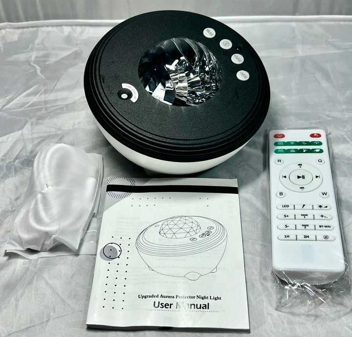 Lampka Projektor Aurora Galaxy Night Light LED Bluetooth pilot