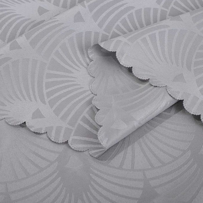 Obrus żakardowy, ochronny obrus do jadalni i hoteli, szary 132*178 cm