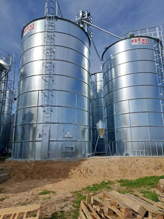 Silos płaskodenny 300t wentylacja KBKS POLAND PROMOCJA