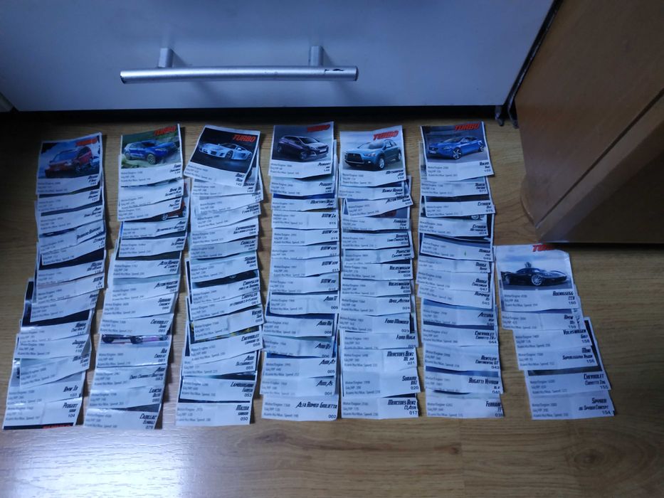 Obrazki gumy turbo samochody mega mix 160 stuk