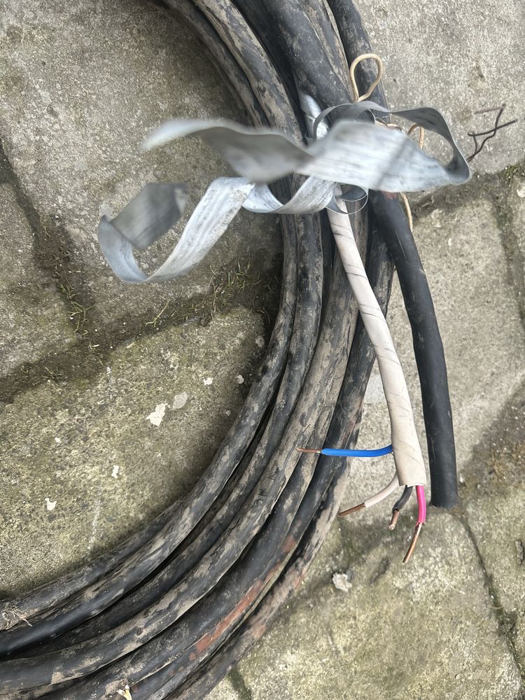 Силовий кабель мідний 4 дроти 30 метрів