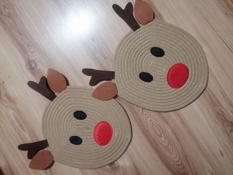 Podkładki na stół renifer święta