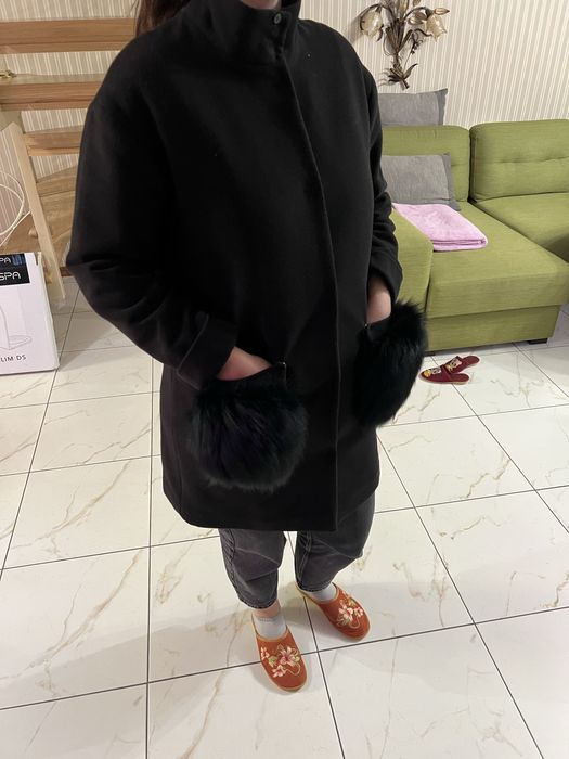 Пальто кашемір, вовняний стьобаний  підклад