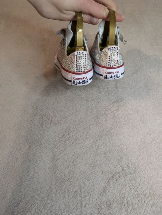 Кеди кросівки стрази Converse 30-29 р. 19-19.5см