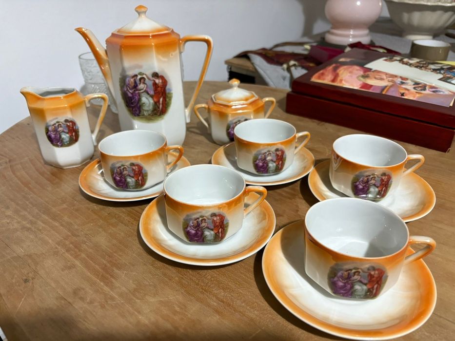 Serviço antigo porcelana