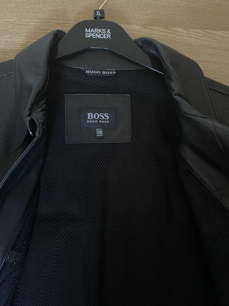 hugo boss шкіра піджак/куртка для чоловіка