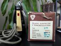 Żelazko elektryczne z termoregulatorem Dezamet 275 vintage PRL 1986