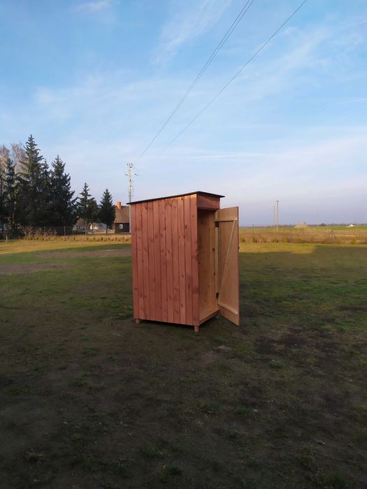 Narzędziownia drewniana skrytka domek schowek do narzędzi ogrodowy